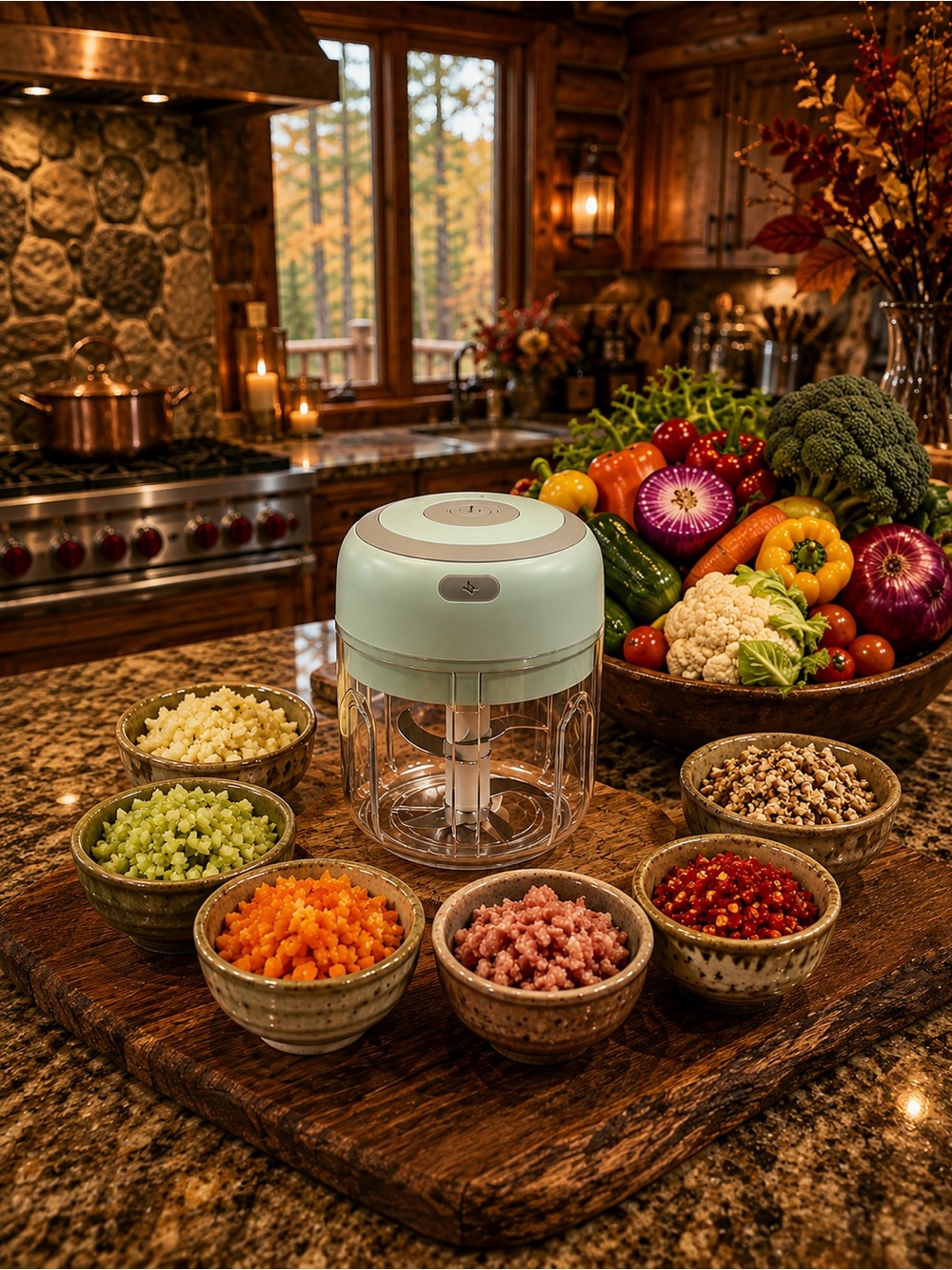 Mini Electric Food Chopper - Mint